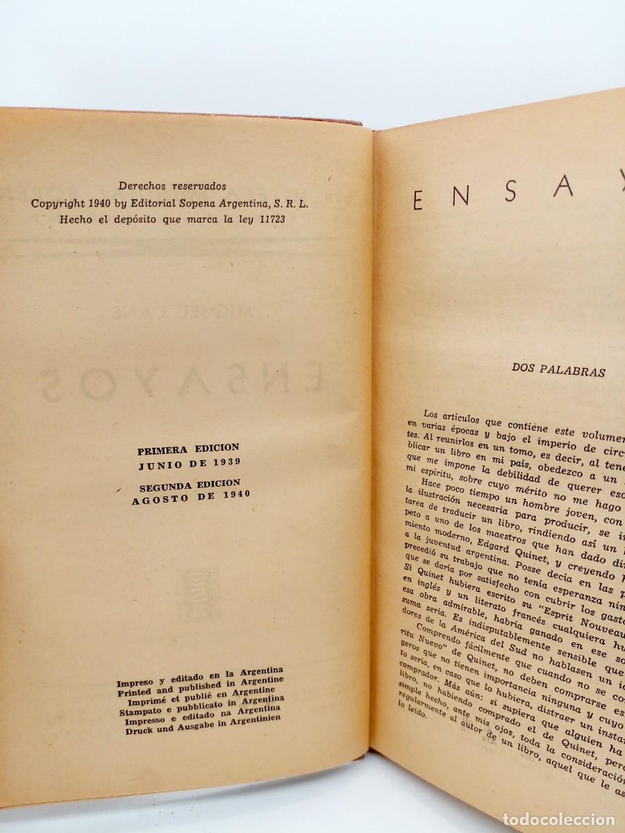 Libros de segunda mano: Autor: Miguel Can&eacute; &bull; ENSAYOS - Foto 4