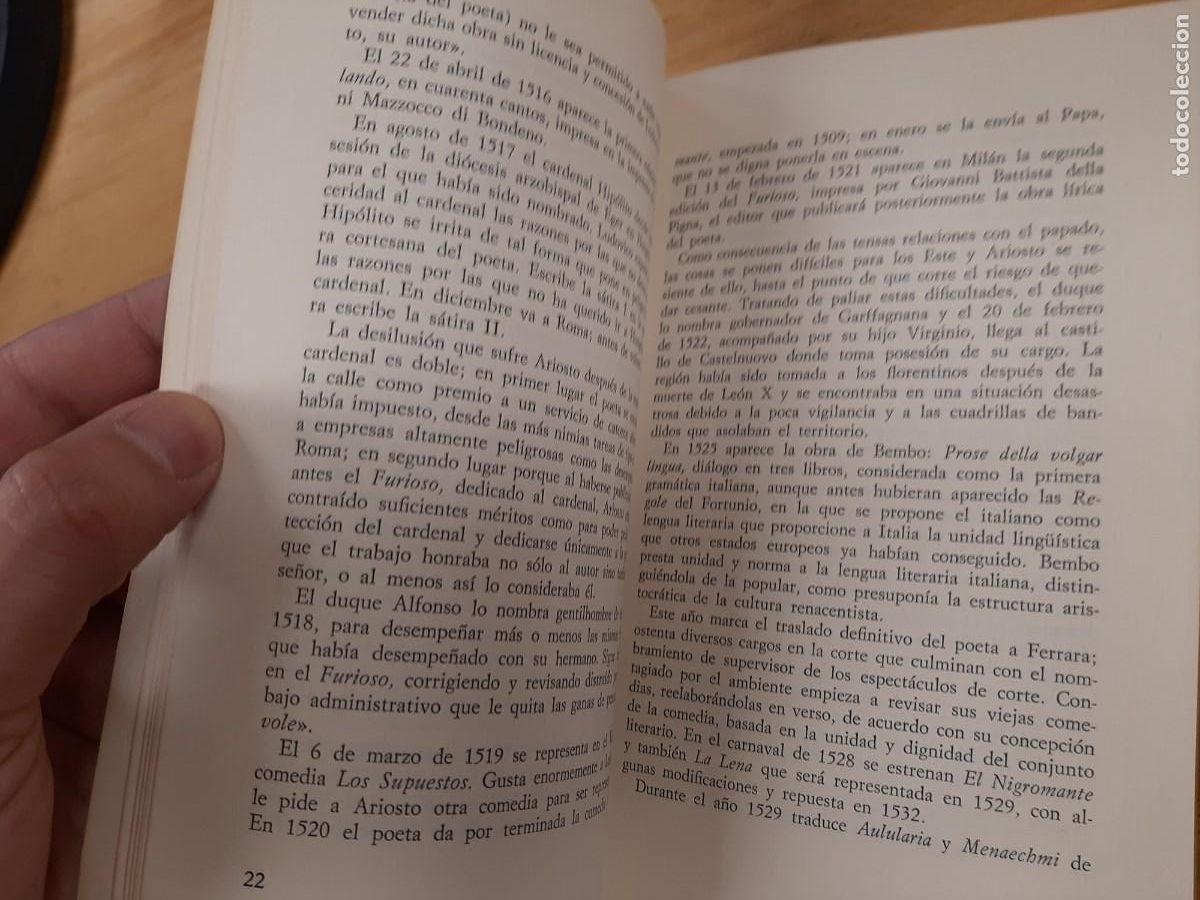 Libros de segunda mano: El nigromante - Ariosto - Biling&uuml;e - Bosch, 1976 - Foto 7