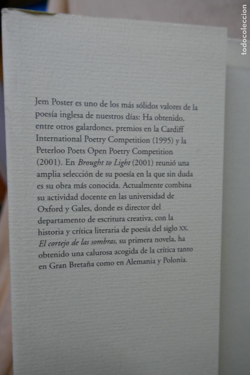 Libros de segunda mano: El cortejo de las sombras - Jem Poster - Edhasa - Foto 4