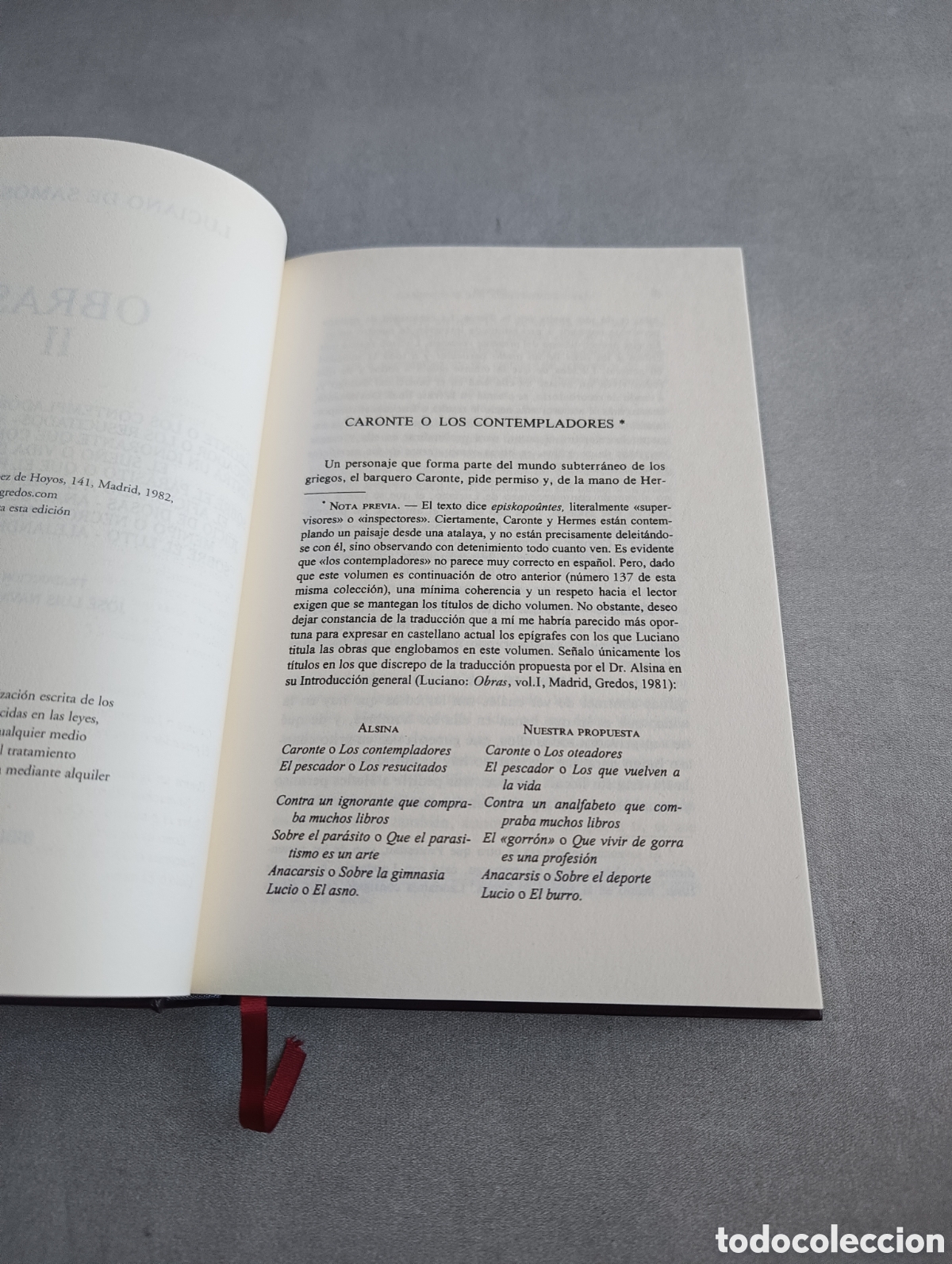 Libros de segunda mano: LUCIANO DE SAM&Oacute;SATA - OBRAS II - BIBLIOTECA GREDOS. RBA - Foto 5