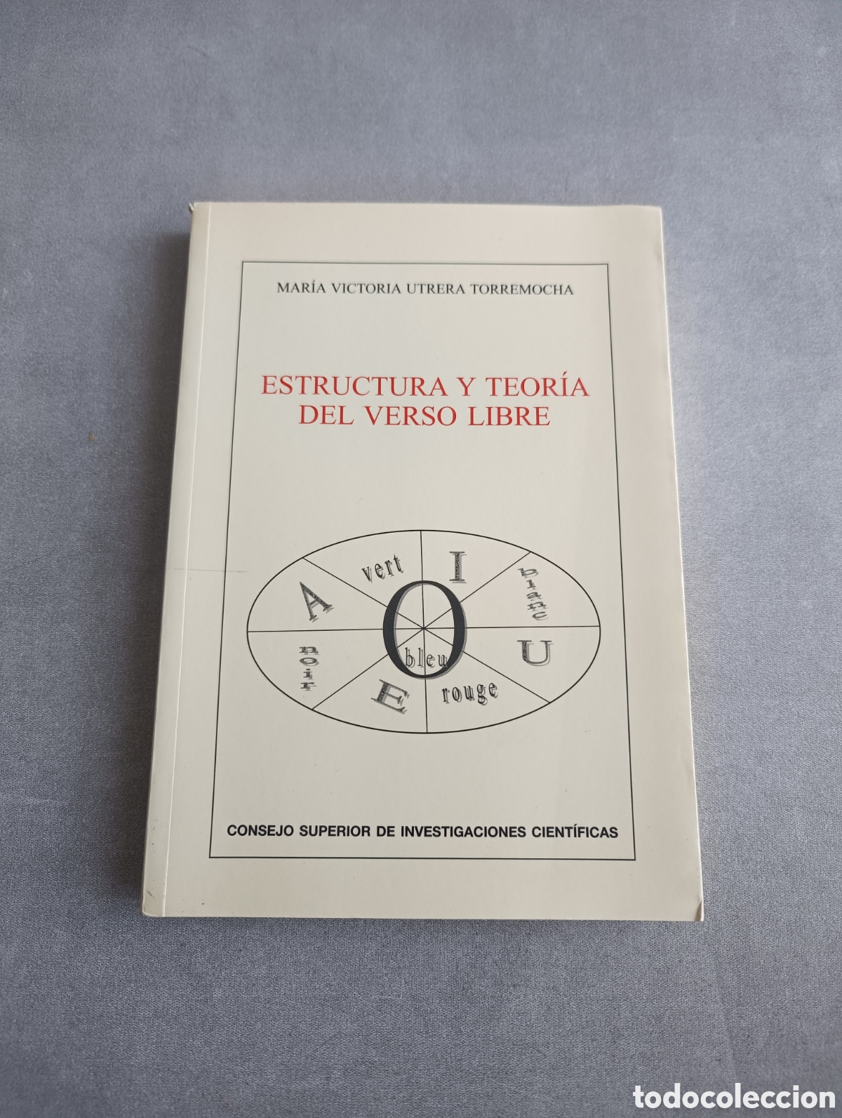 Libros de segunda mano: ESTRUCTURA Y TEOR&Iacute;A DEL VERSO LIBRO. CSIC. MARIA VICTORIA UTRERA. - Foto 1