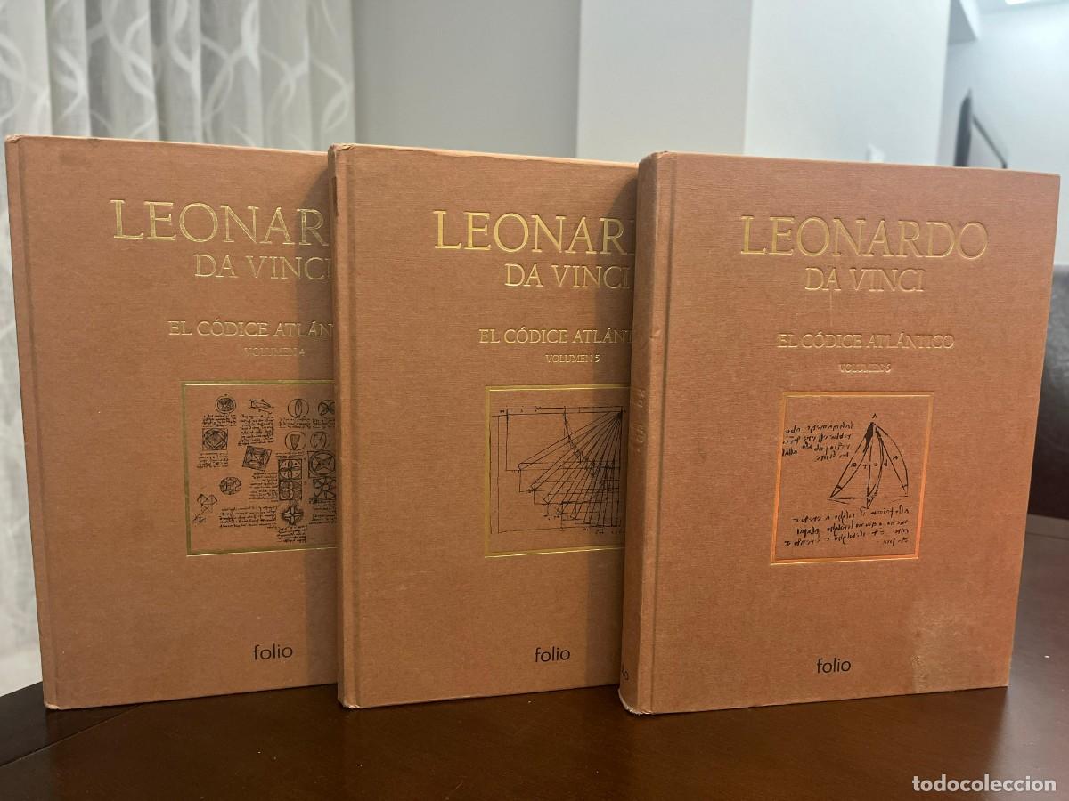 Libros de segunda mano: Leonardo Da Vinci, El C&oacute;dice Atl&aacute;ntico - Volumen 4,5,6 - Foto 1