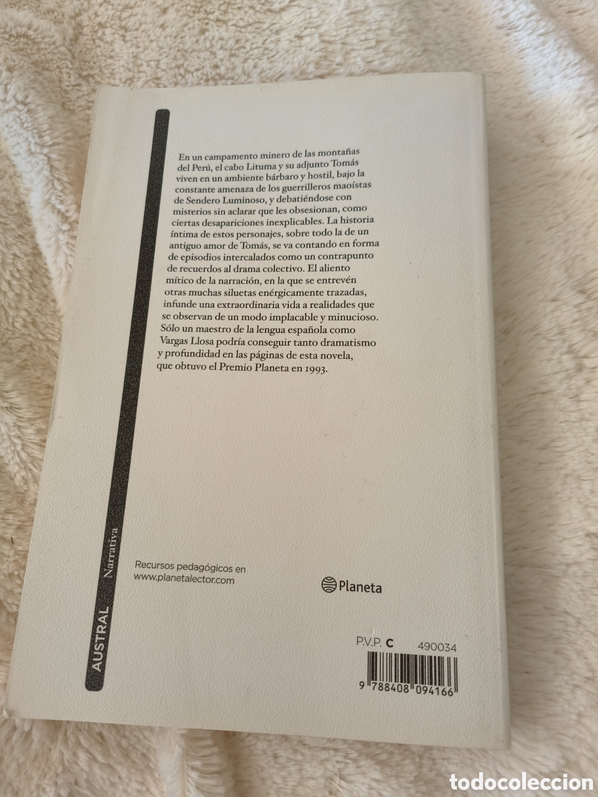 Libros de segunda mano: Mario Vargas Llosa.Litumaven los Andes - Foto 2