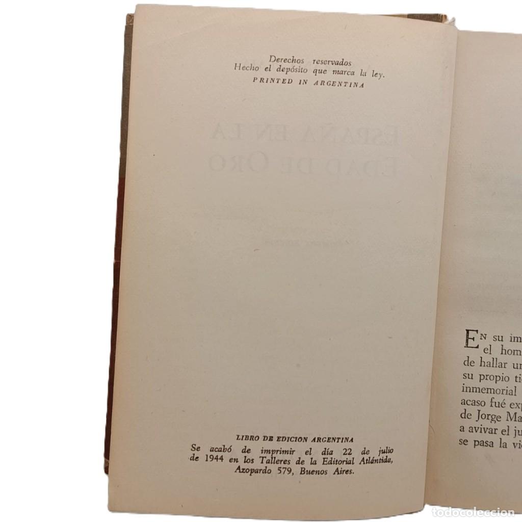 Libros de segunda mano: Espa&ntilde;a en la Edad de Oro. Arturo Serrano Plaja - Foto 3