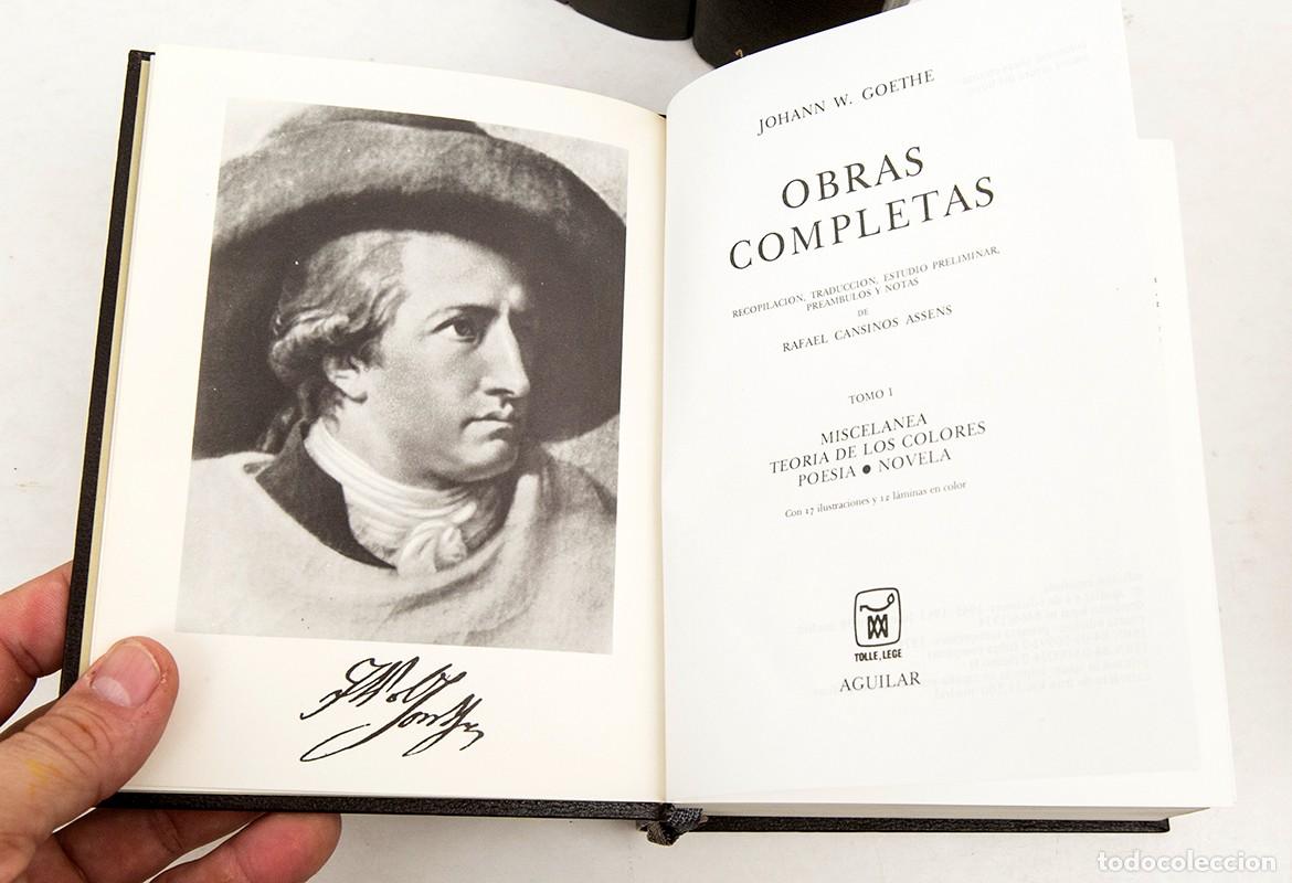 Libros de segunda mano: GOETHE - OBRAS COMPLETAS - AGUILAR - Foto 2