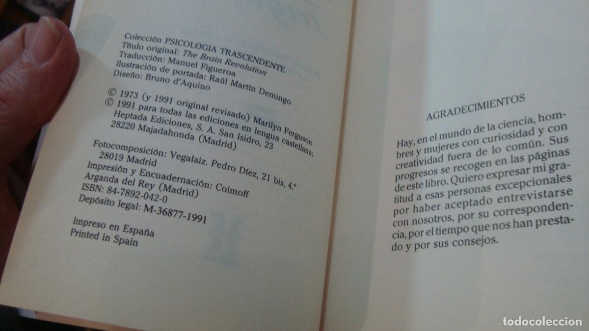 Libros de segunda mano: LA REVOLUCION DEL CEREBRO. MARILYN FERGUSON - Foto 2