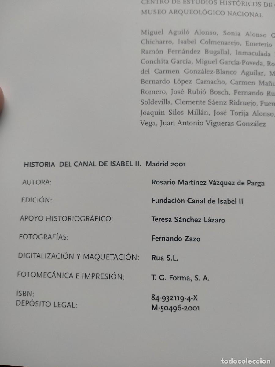 Libros de segunda mano: Historia del canal de Isabel ll. - Foto 2