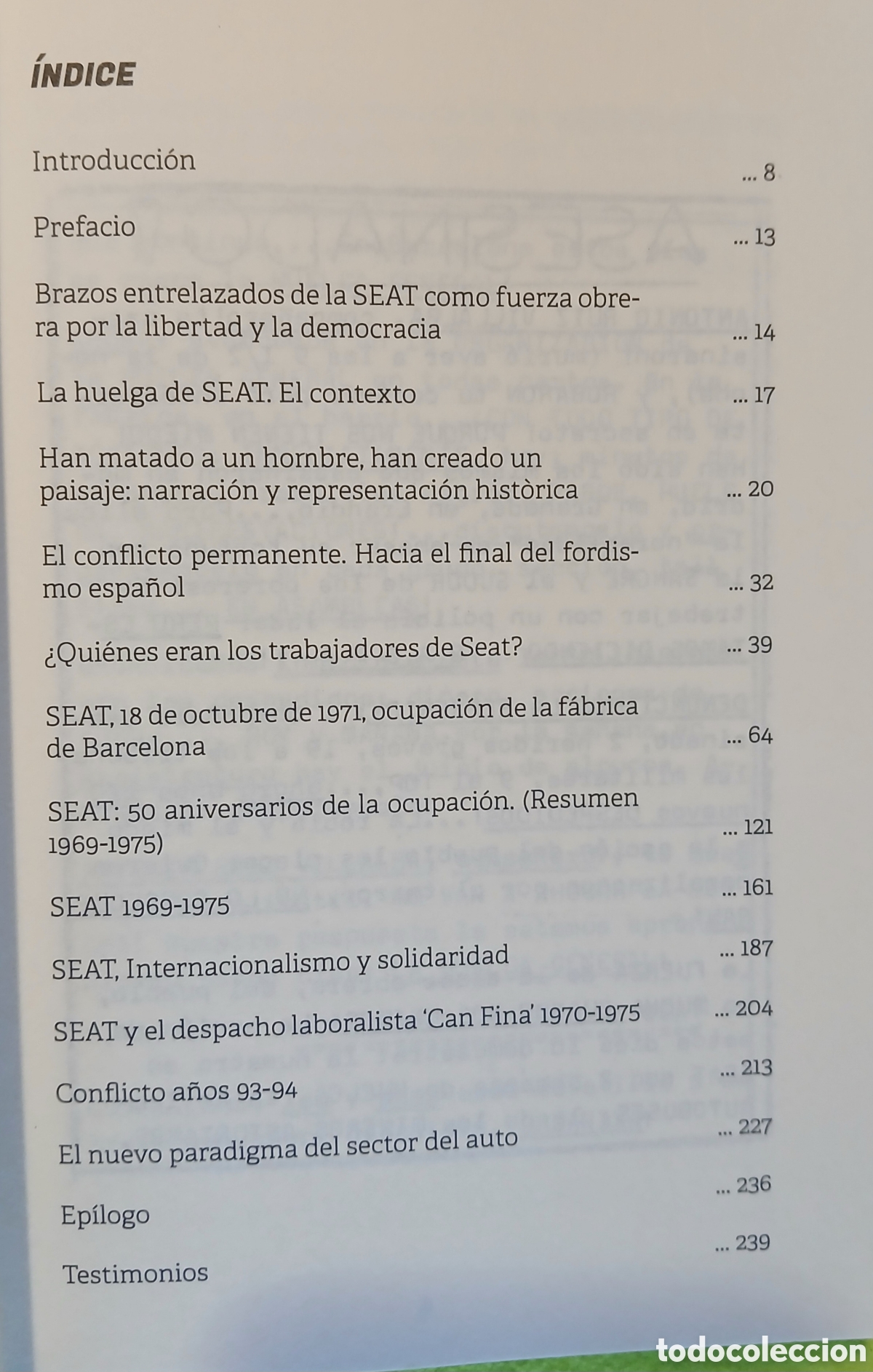 Libros de segunda mano: 18 de Octubre de 1971, La ocupaci&oacute;n de Seat - Foto 3