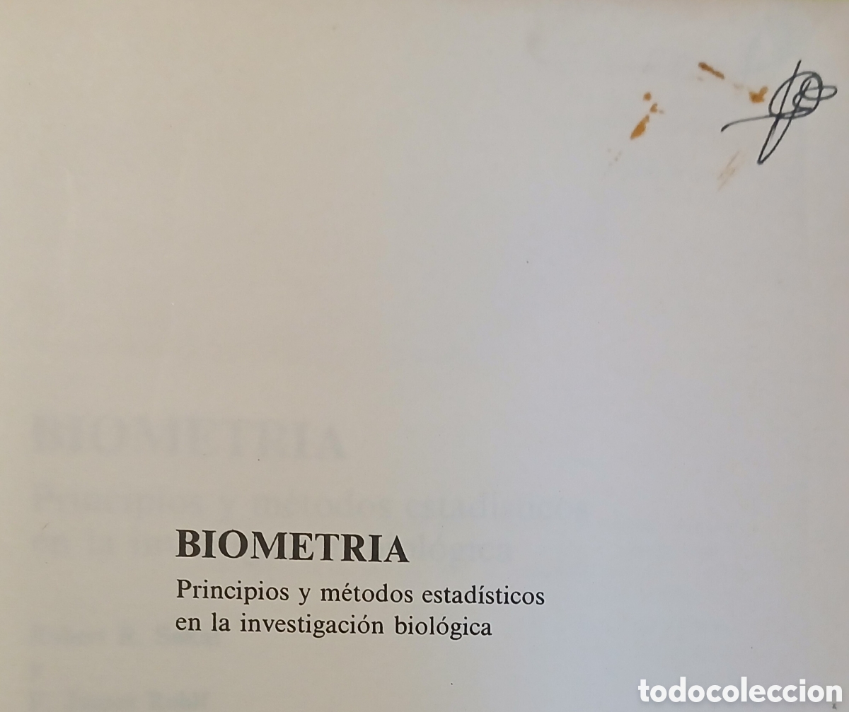 Libros de segunda mano: Biometria,F.James Rohlf - Foto 5