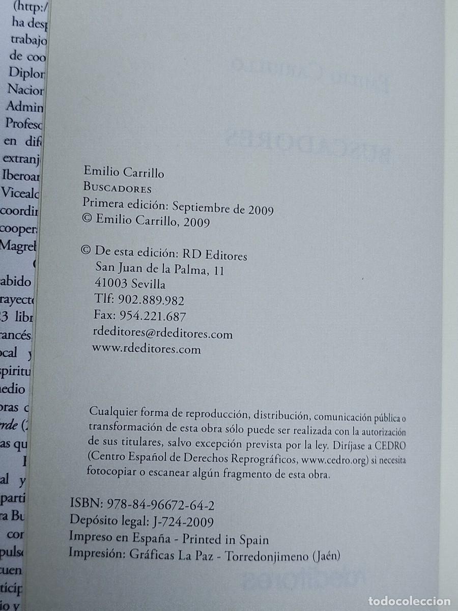 Libros de segunda mano: Buscadores. Emilio Carrillo. rdeditores 2009 - Foto 4