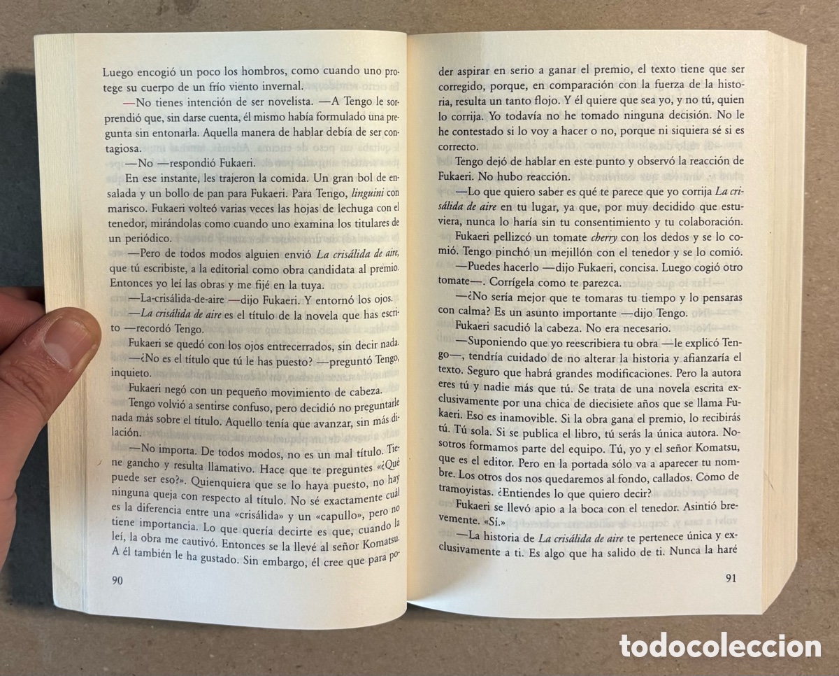 Libros de segunda mano: 1Q84. HARUKI MURAKAMI. TUSQUETS EDITORES 2017. LIBRO 1 y 2. - Foto 3