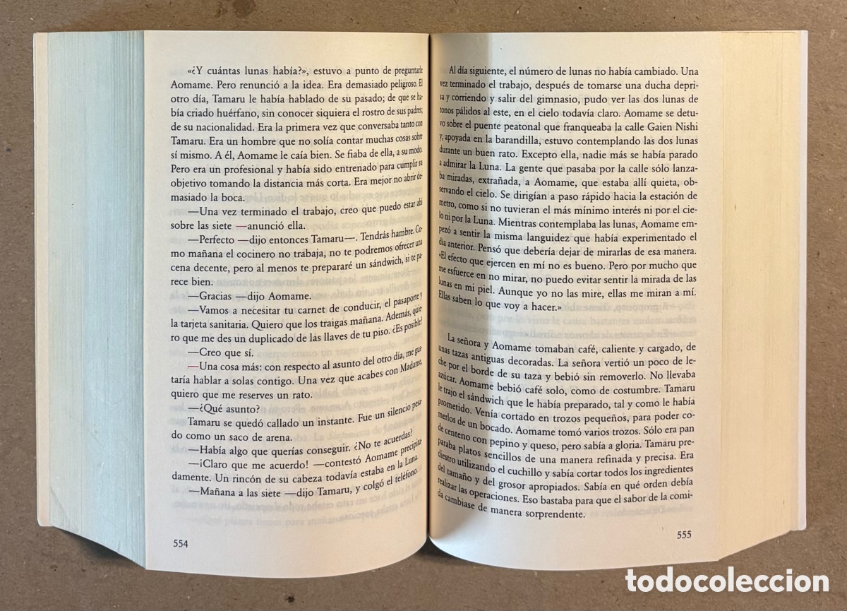 Libros de segunda mano: 1Q84. HARUKI MURAKAMI. TUSQUETS EDITORES 2017. LIBRO 1 y 2. - Foto 5