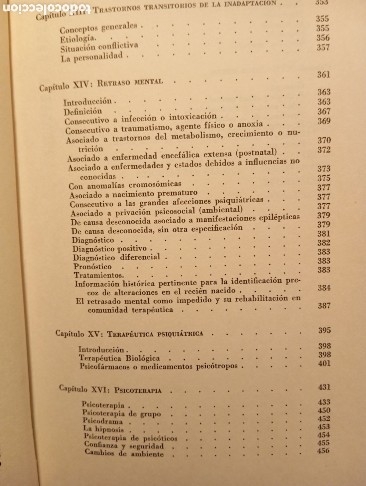 Libros de segunda mano: PROPEDEUTICA Y CLINICA PSIQUIATRICAS. - Foto 10
