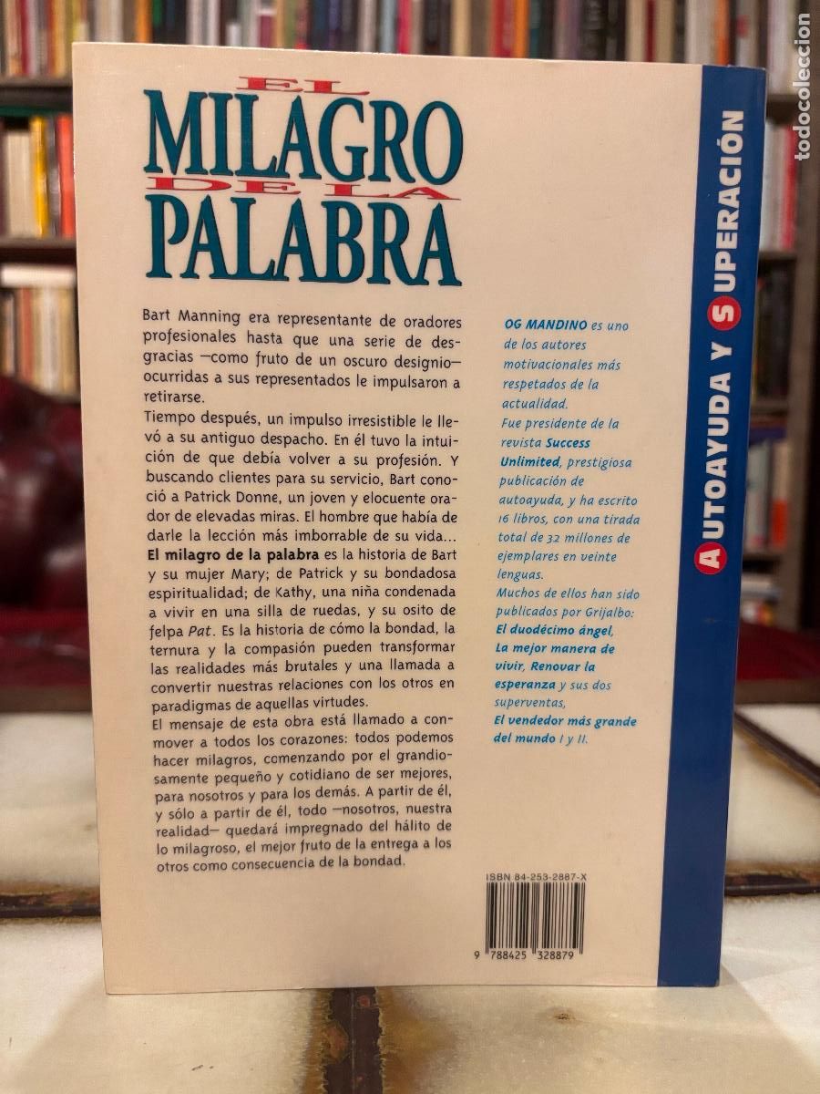 Libros de segunda mano: El milagro de la palabra. Og Mandino. - Foto 2