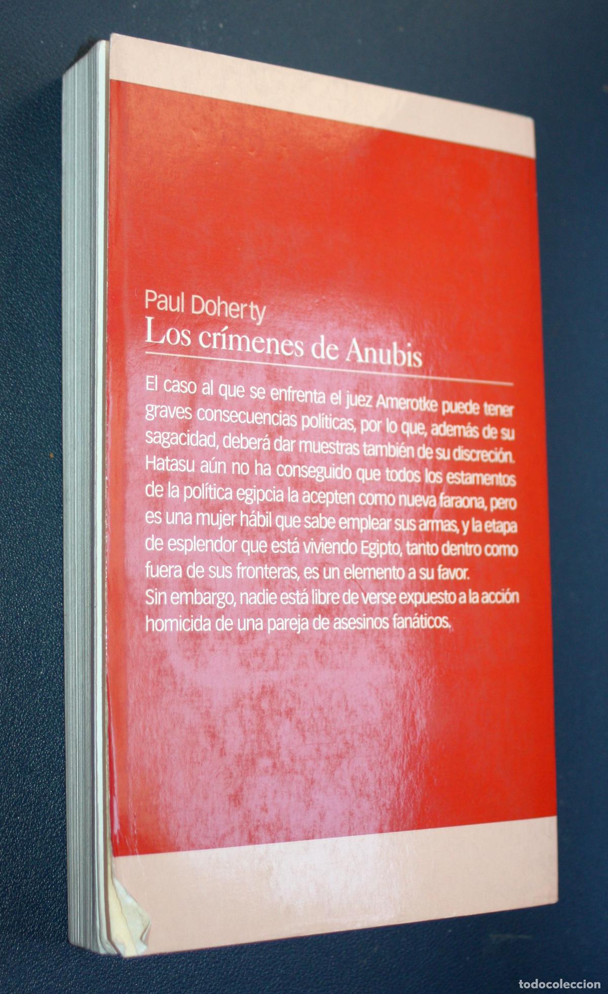 Libros de segunda mano: Los cr&iacute;menes de Anubis. (de Paul DOHERTY ). - Foto 2