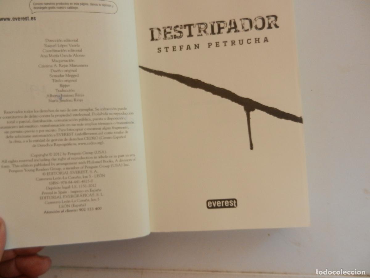 Libros de segunda mano: DESTRIPADOR - STEFAN PETRUCHA - EDITORIAL EVEREST 2012. - Foto 5