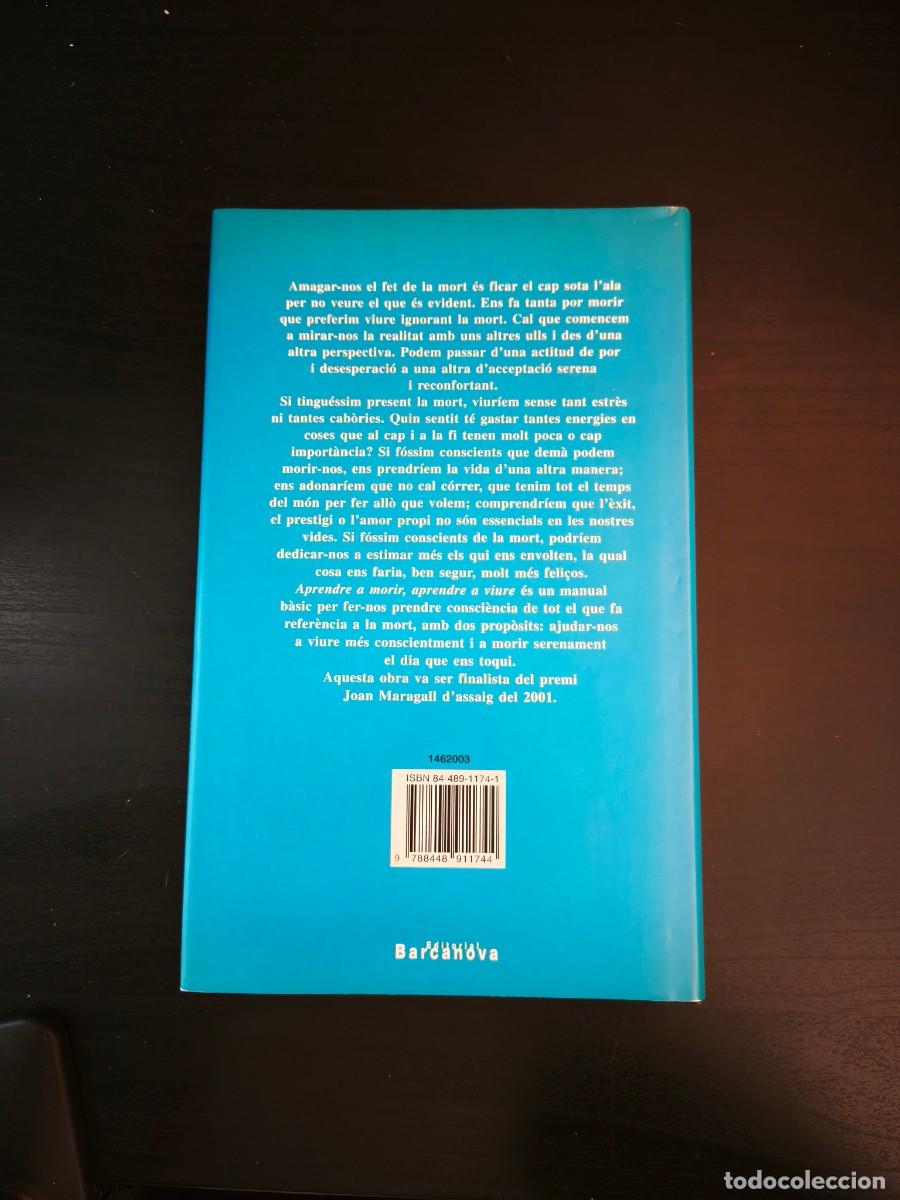 Libros de segunda mano: Aprendre a morir, aprendre a viure - Albert Parareda - Foto 2