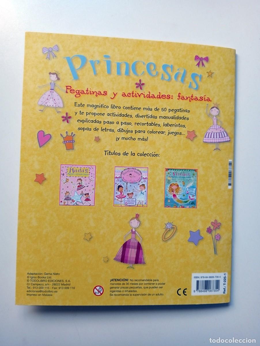 Libros de segunda mano: LIBRO PRINCESAS, PEGATINAS Y ACTIVIDADES FANTAS&Iacute;A - Foto 6