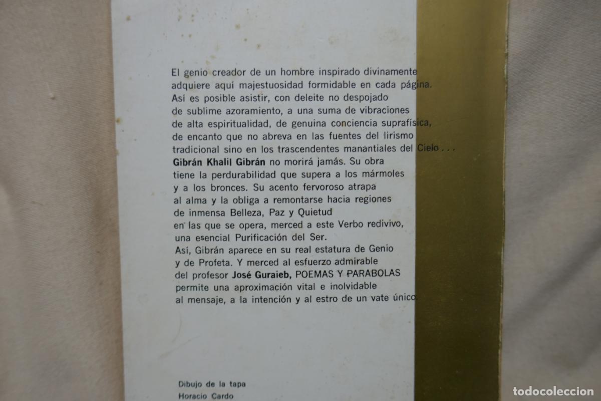 Libros de segunda mano: POEMAS Y PARABOLAS - GIBRAN KHALIL GIBRAN - Foto 20