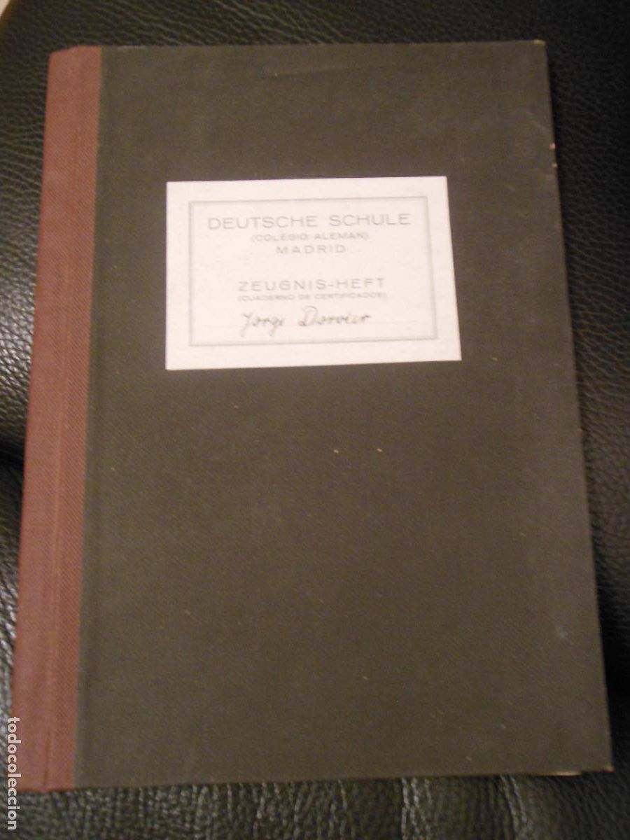 Libri di seconda mano: A&Ntilde;OS 40 LIBRO DEL COLEGIO ALEM&Aacute;N DEUTSCHE SCHULE DE MADRID - CUADERNO DE CERTIFICADOS + FOTO