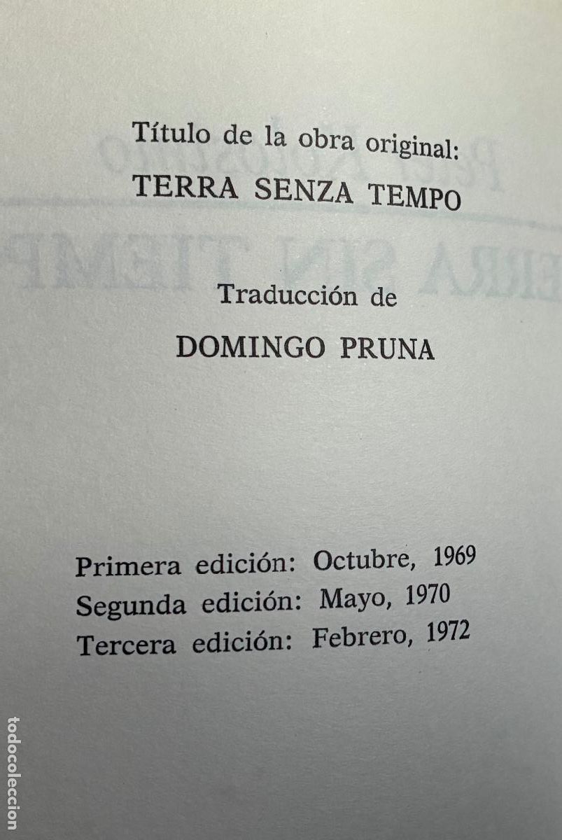 Libros de segunda mano: TIERRA SIN TIEMPO, Peter Kolosimo - Foto 2