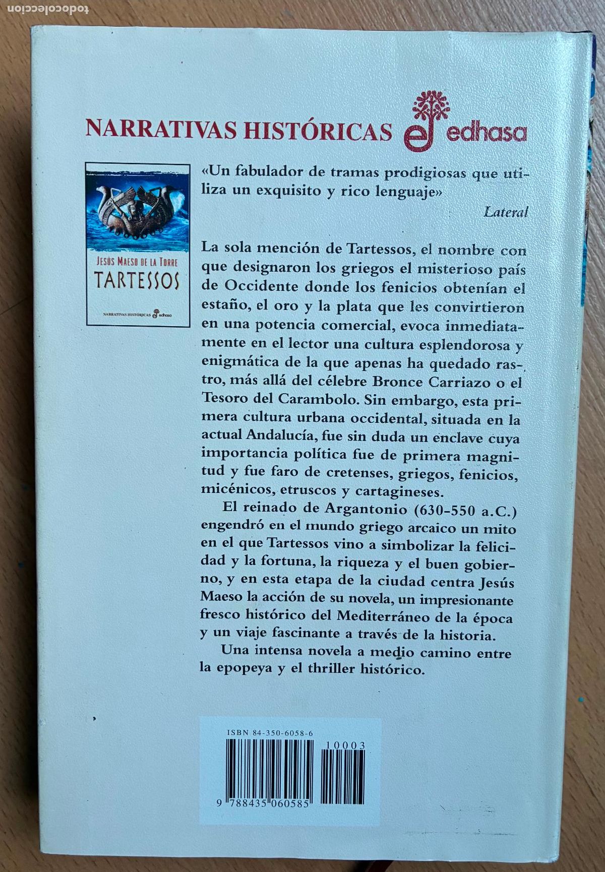 Libros de segunda mano: TARTESSOS, Jesus Maeso de la torre, Narrativas Edhasa - Foto 3