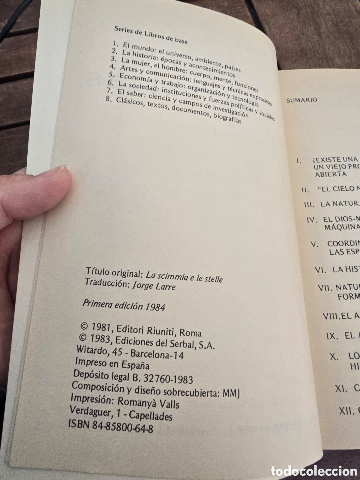 Libros de segunda mano: EL MONO Y LAS ESTRELLAS. L&Iacute;A FORMIGARI EDICIONES DEL SERBAL 1984 - Foto 3