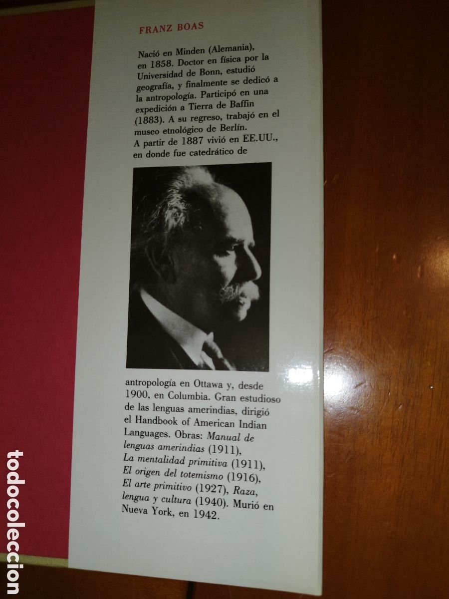 Libros de segunda mano: FRANZ BOAS: ANTROPOLOGIA CULTURAL. ED. CIRCULO 1990. - Foto 5