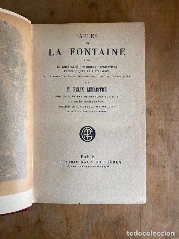 Libros de segunda mano: Fables de La Fontaine - La Fontaine, - Foto 2
