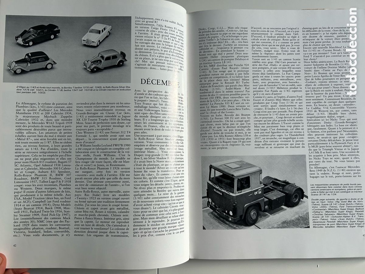 Libros de segunda mano: Lann&eacute;e automobile des mod&egrave;les r&eacute;duits. 1. 1982. Edita Lausane - Foto 4