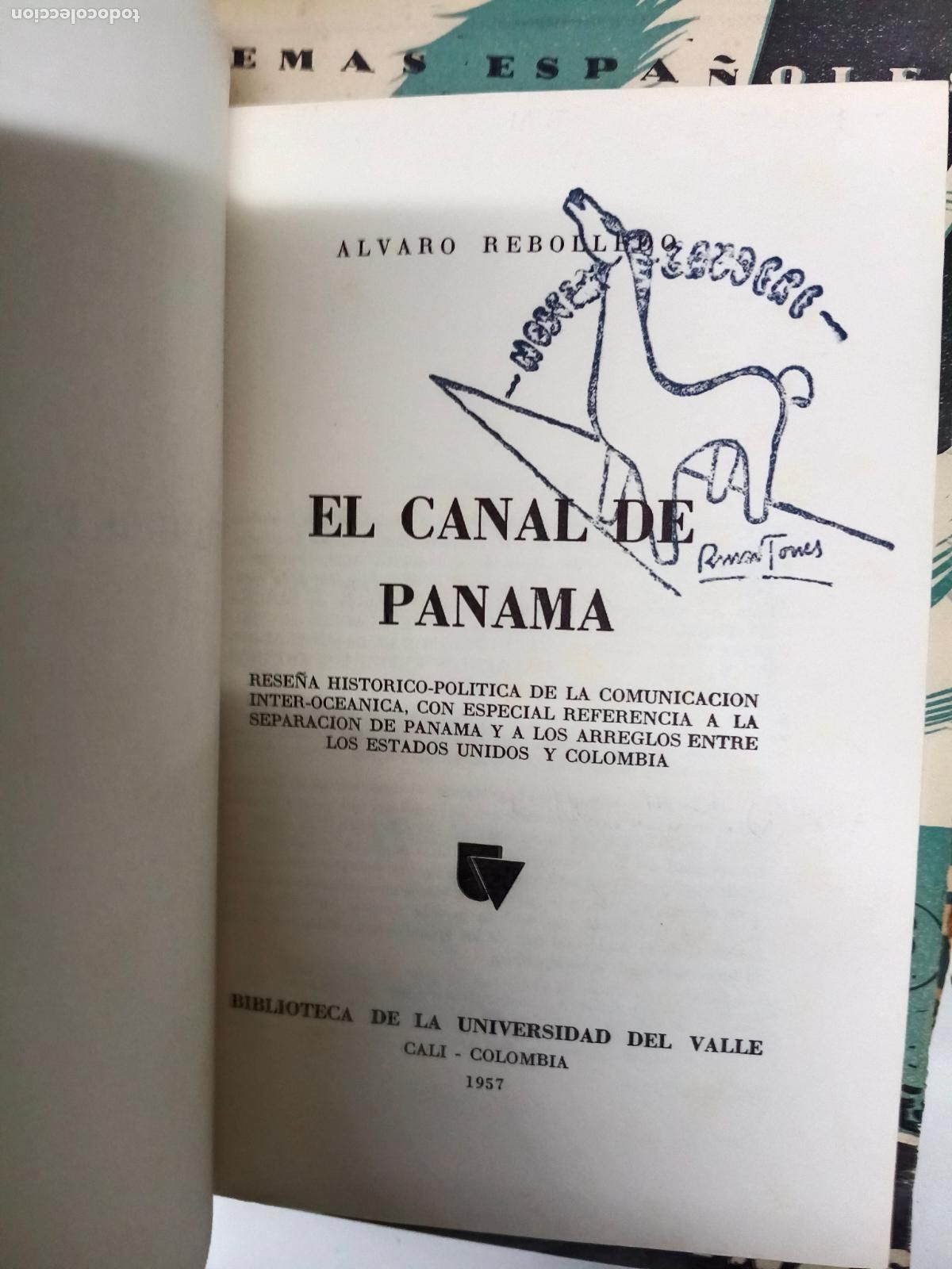 Libros de segunda mano: El canal de Panam&aacute; - &Aacute;lvaro Rebolledo - Foto 2