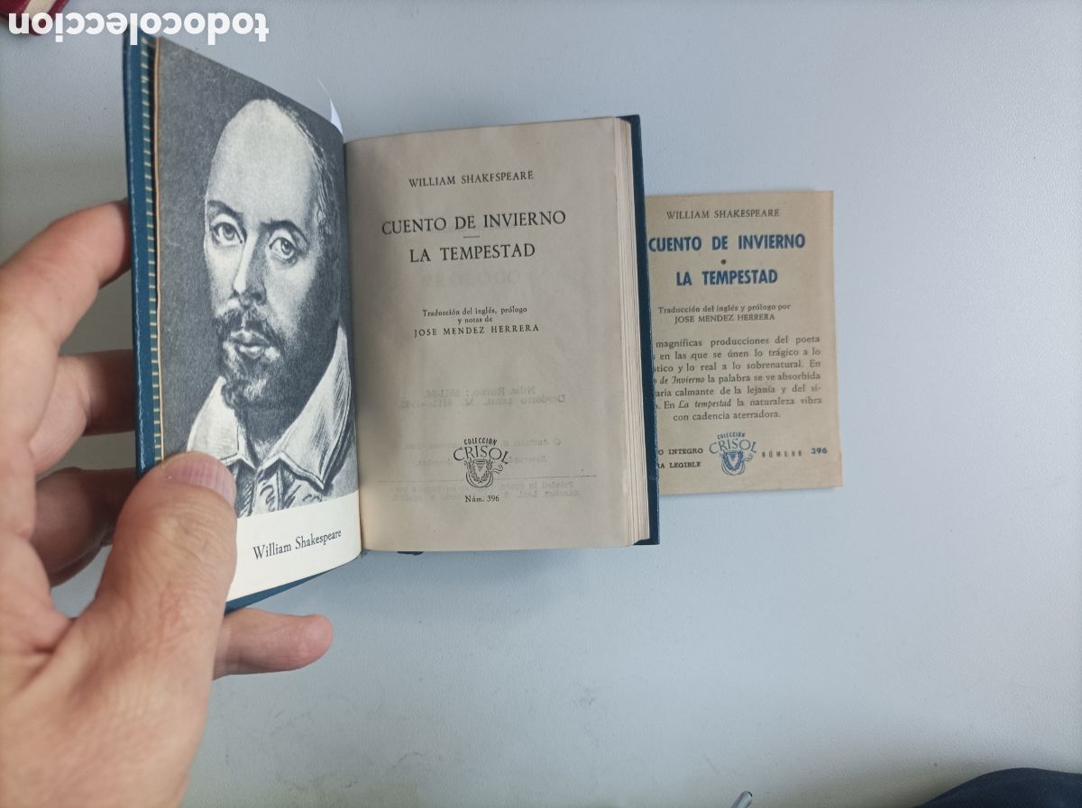 Libros de segunda mano: Crisol 396, Shakespeare, Cuento de invierno, Aguilar - Foto 3
