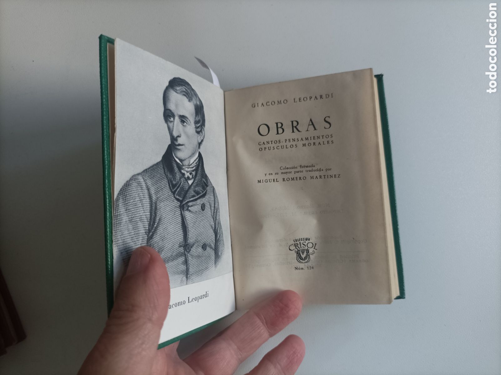 Libros de segunda mano: Crisol 124, Leopardi, Obras, Aguilar - Foto 3