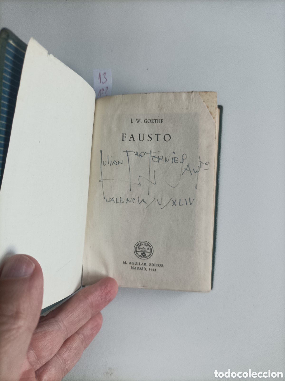 Libros de segunda mano: Crisol 13, Goethe, Fausto, Aguilar - Foto 3
