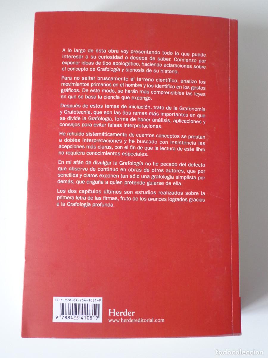 Libros de segunda mano: Grafolog&iacute;a Superior Mauricio Xandr&oacute; editorial Herder libro - Foto 2
