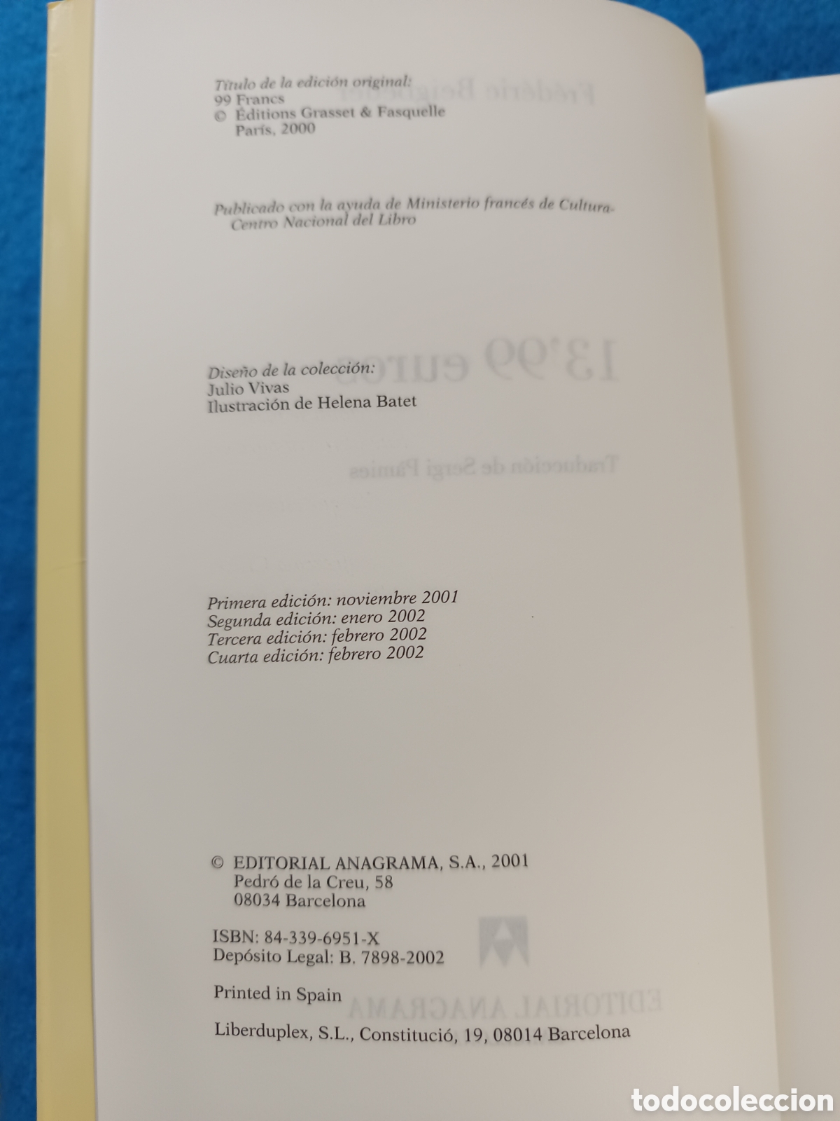 Libros de segunda mano: FREDERIC BEIGBEDER, 13,99 EUROS, ANAGRAMA - Foto 4