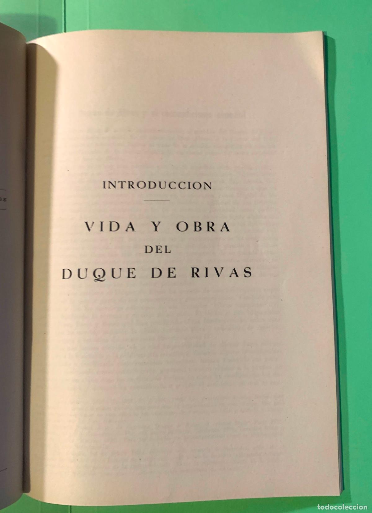 Libros de segunda mano: INTRODUCCI&Oacute;N A LAS OBRAS COMPLETAS DEL DUQUE DE RIVAS (Jorge Campos; Madrid, 1957) &iexcl;Original! - Foto 5