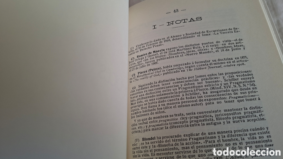 Libros de segunda mano: DEL PRAGMATISMO. Jos&eacute; M&deg; Izquierdo - Foto 5
