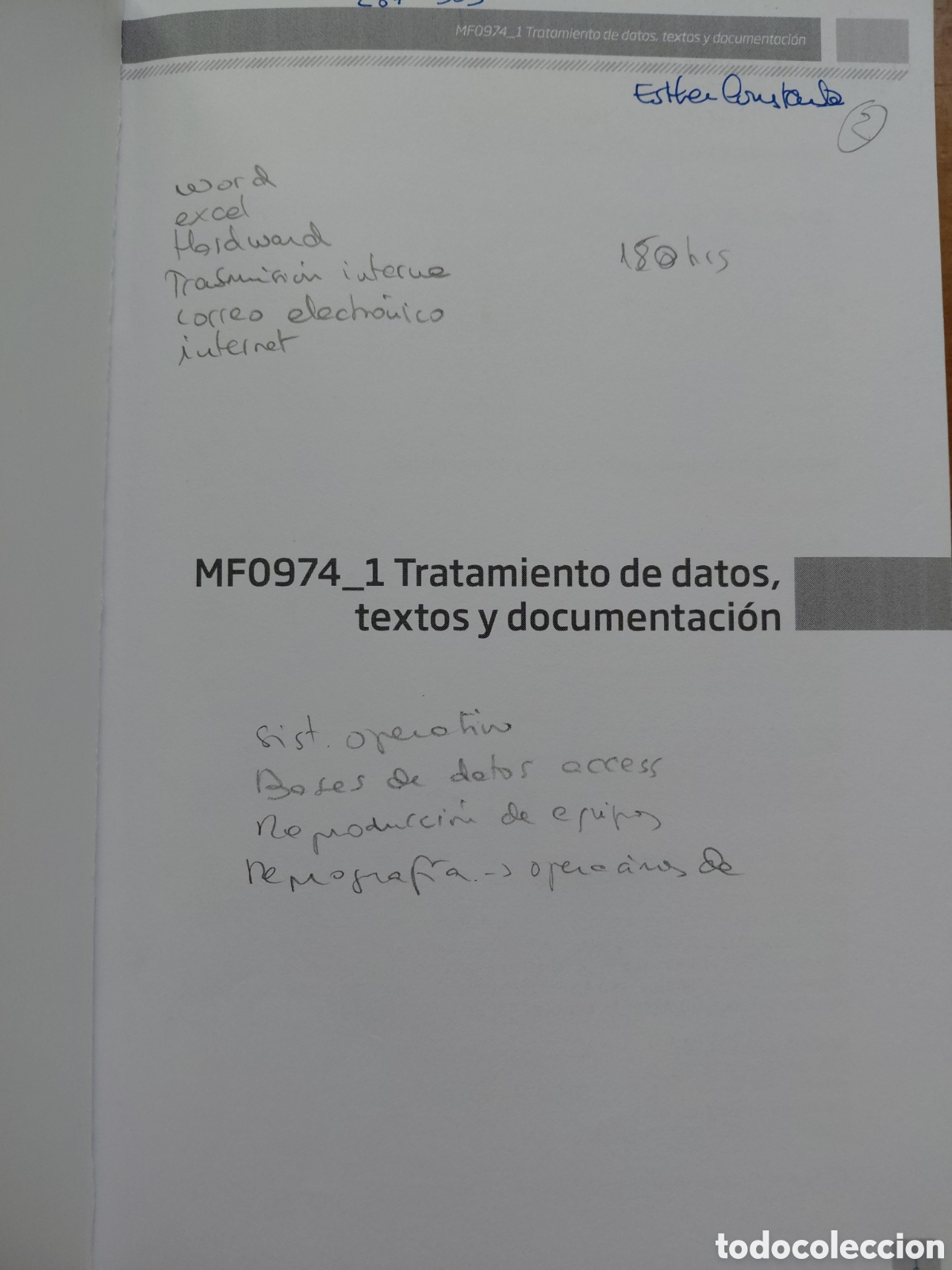Libros de segunda mano: MF0974, TRATAMIENTO DE DATOS, TEXTOS Y DOCUMENTACI&Oacute;N - Foto 2