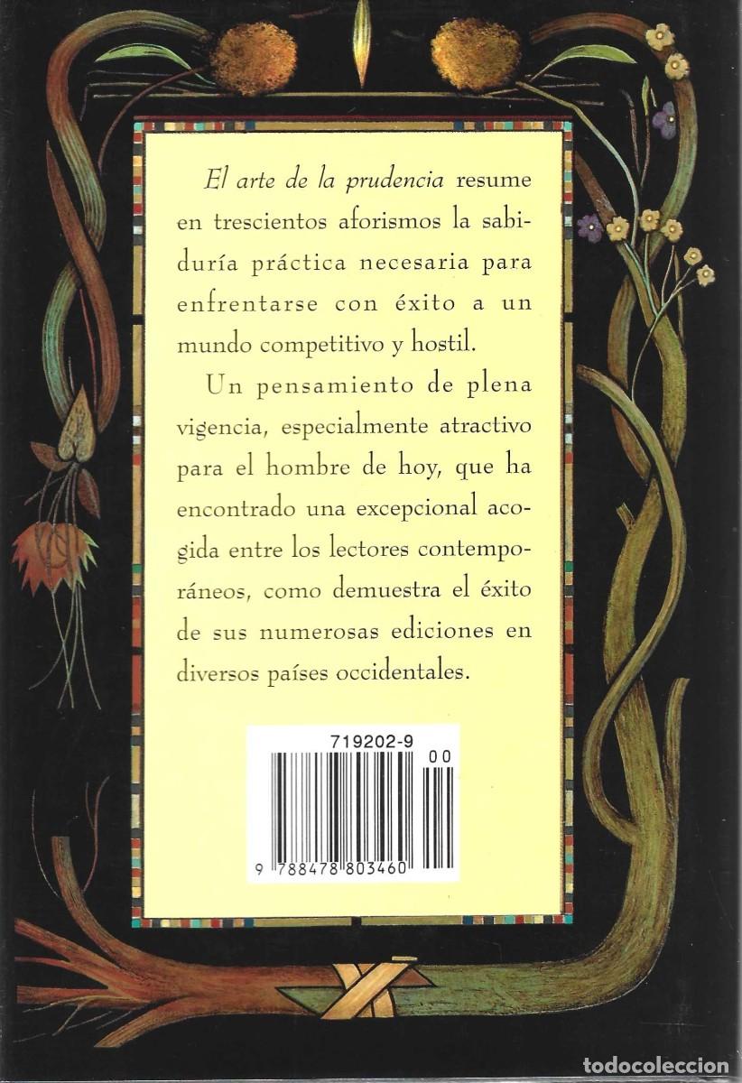 Libros de segunda mano: EL ARTE DE LA PRUDENCIA BALTASAR GRACIAN - Foto 2