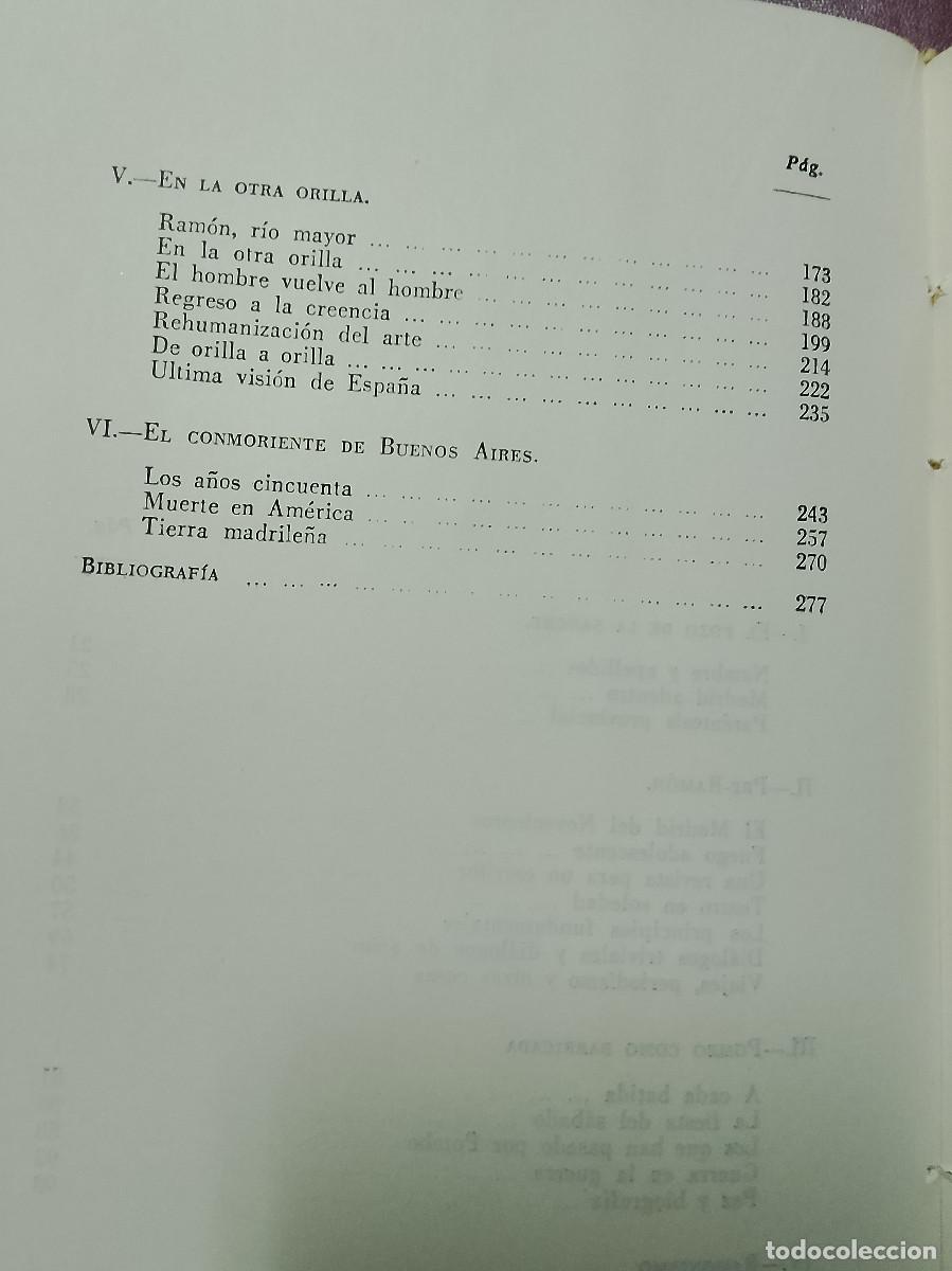 Libros de segunda mano: Gaspar G&oacute;mez de la Serna: Ram&oacute;n. Obra y vida (Taurus Ediciones. 1963) - Foto 5