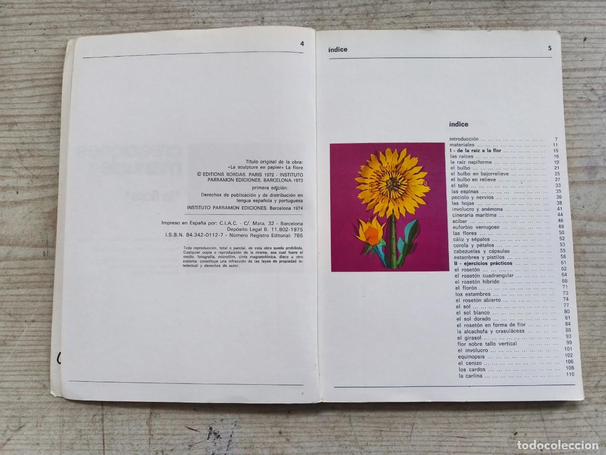 Libros de segunda mano: Creaciones Manuales - La Flora - 1975 - Parramon - Foto 3