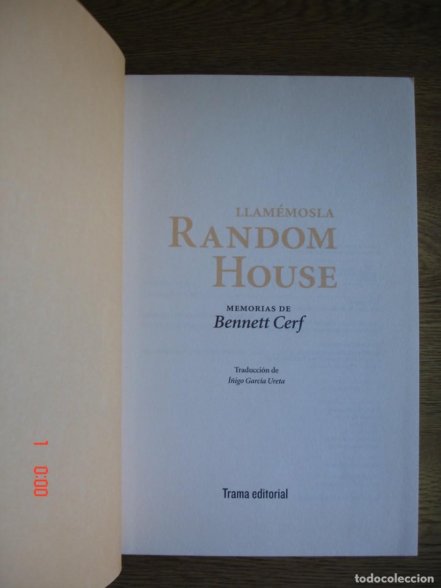 Libros de segunda mano: LLAM&Eacute;MOSLA RANDOM HOUSE - BENNETT CERF - TRAMA EDITORIAL, 2013 - Foto 3