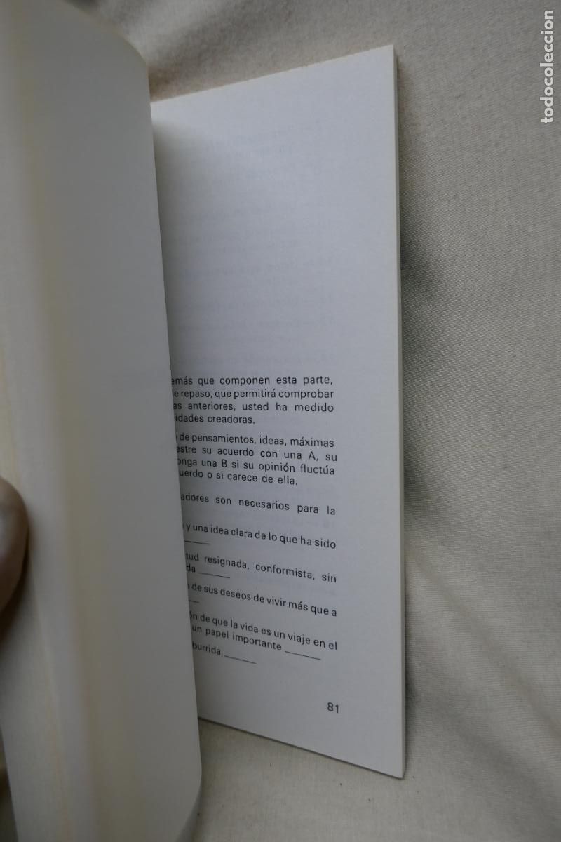 Libros de segunda mano: COMO HACER UN TEST DE CREATIVIDAD - CORNELL CONFORD - Foto 11