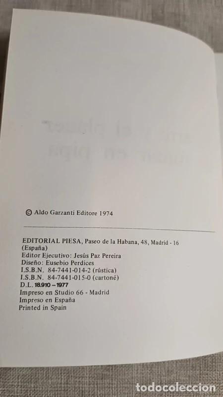 Libros de segunda mano: El Arte y el Placer de Fumar en Pipa! (Giorgio Savinelli) - Foto 9