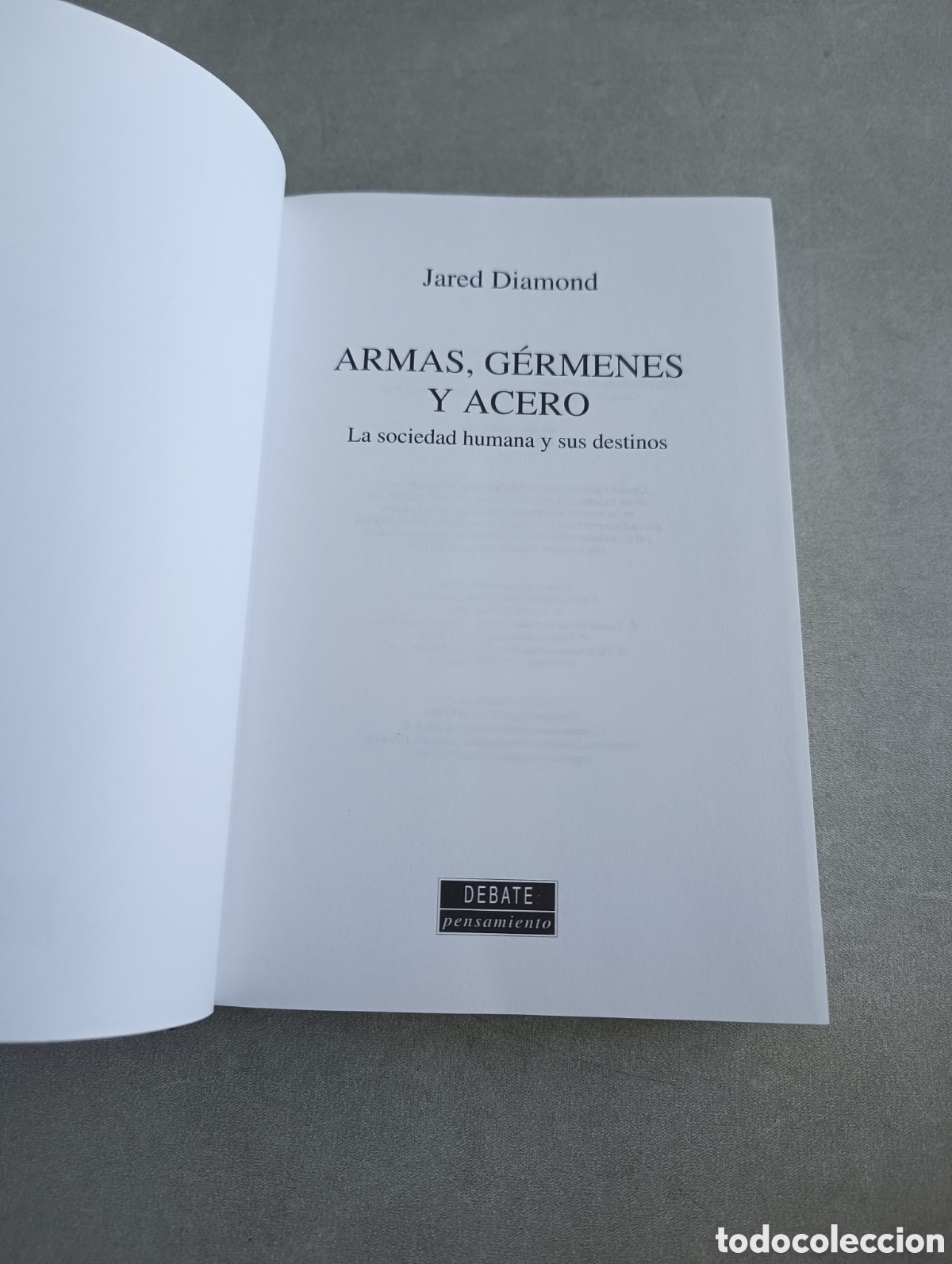 Libros de segunda mano: ARMAS, G&Eacute;RMENES Y ACERO - JARED DIAMOND - Foto 4