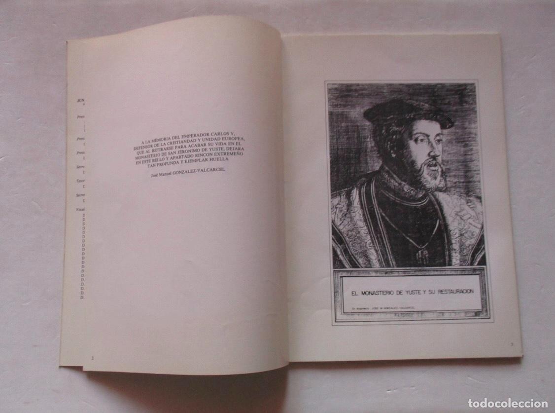Libros de segunda mano: EL MONASTERIO DE YUSTE Y SU RESTAURACION - Foto 3