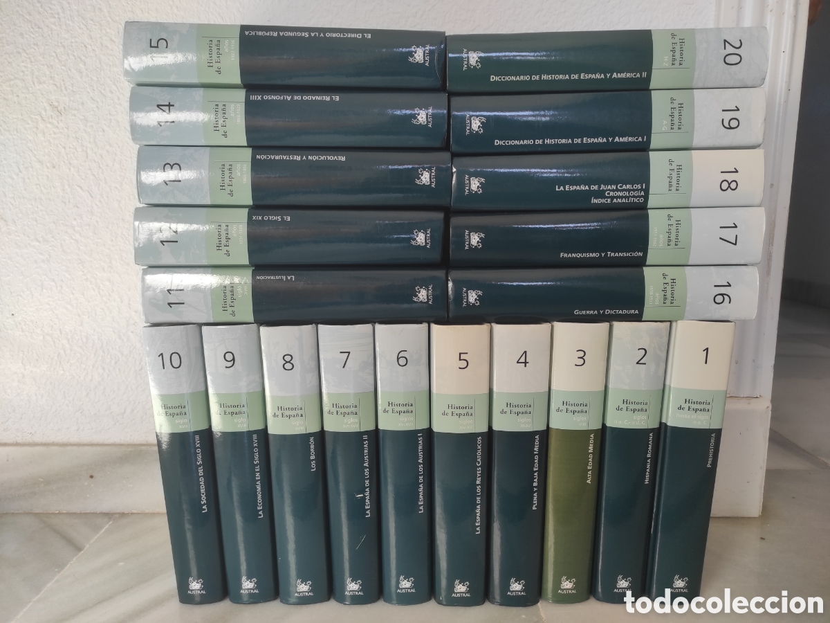 Libros de segunda mano: HISTORIA DE ESPA&Ntilde;A. AUSTRAL. 20 TOMOS COMPLETA. - Foto 1