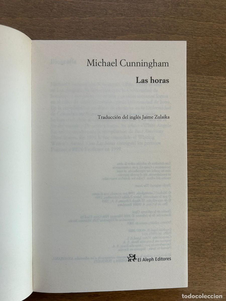 Libros de segunda mano: LAS HORAS. MICHAEL CUNNINGHAM. - Foto 4