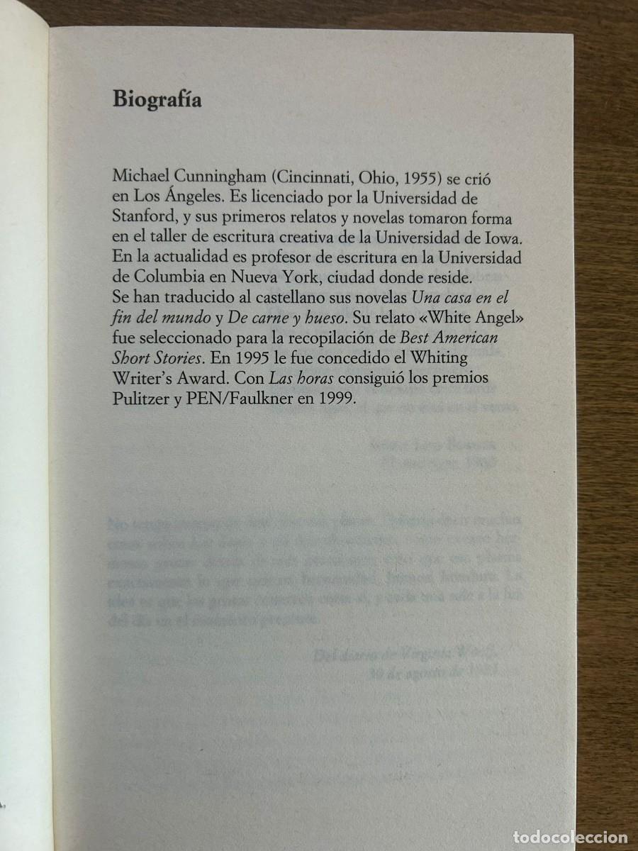 Libros de segunda mano: LAS HORAS. MICHAEL CUNNINGHAM. - Foto 6